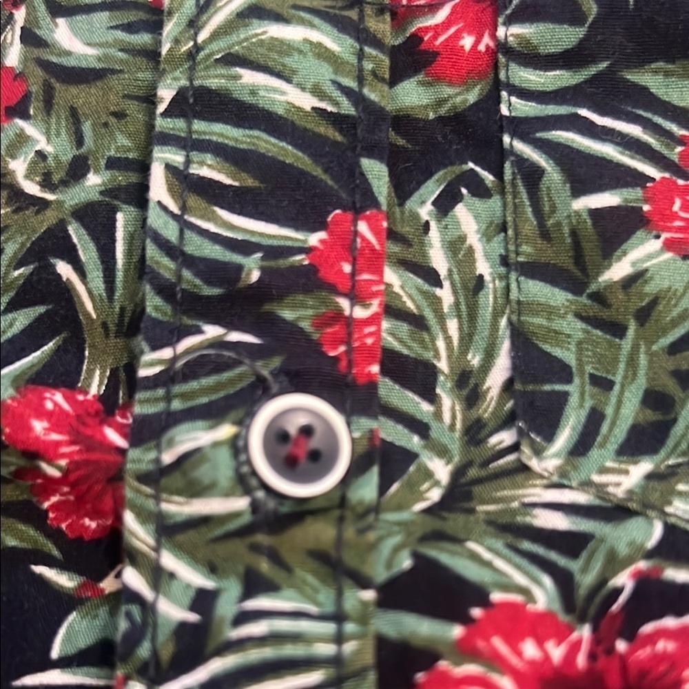 Croft + Flow Voyage Boys Hawaiian Shirt - Tropical Floral - Size 5 - Picture 4 of 8